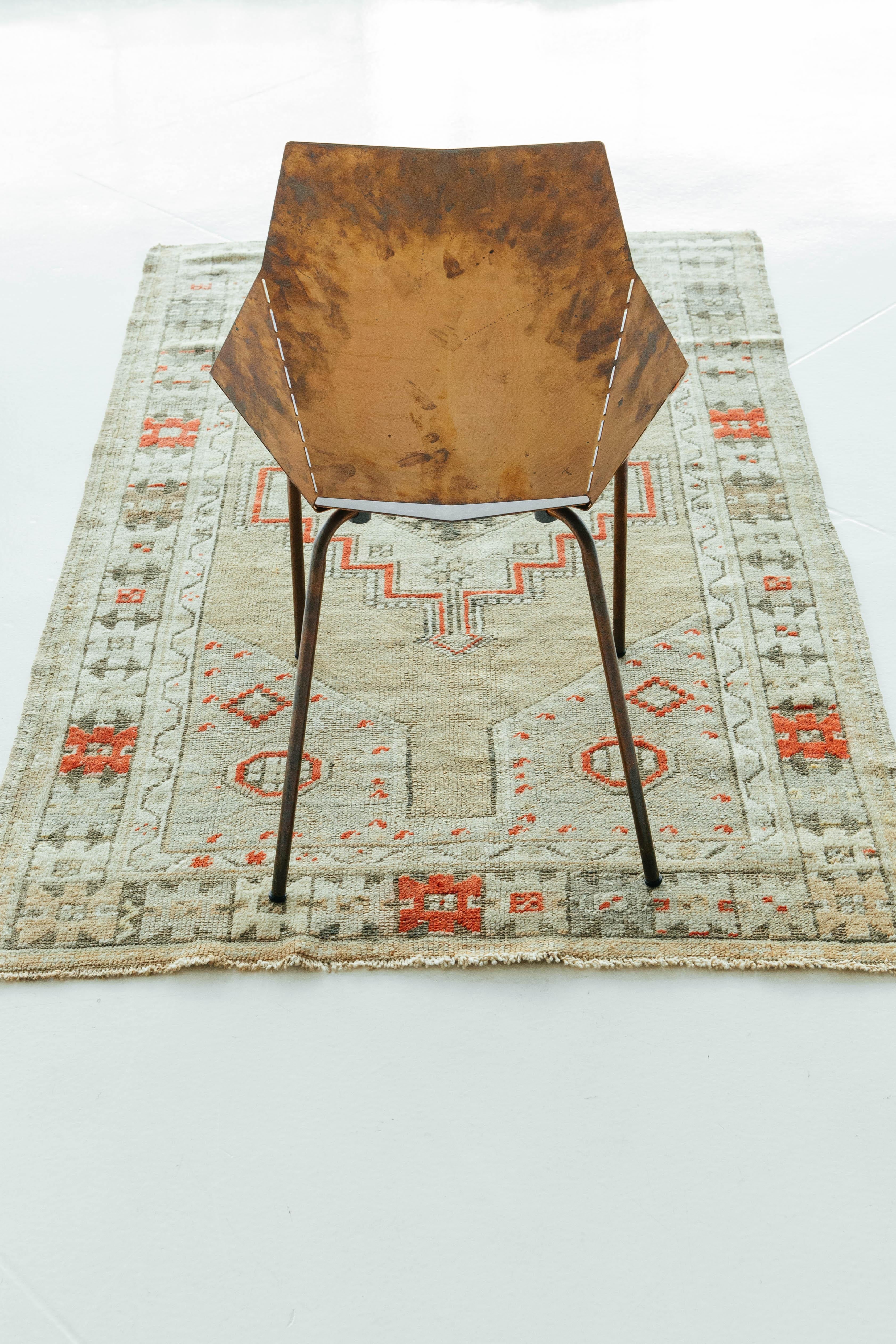 Antique Turkish Oushak Rug For Sale 4