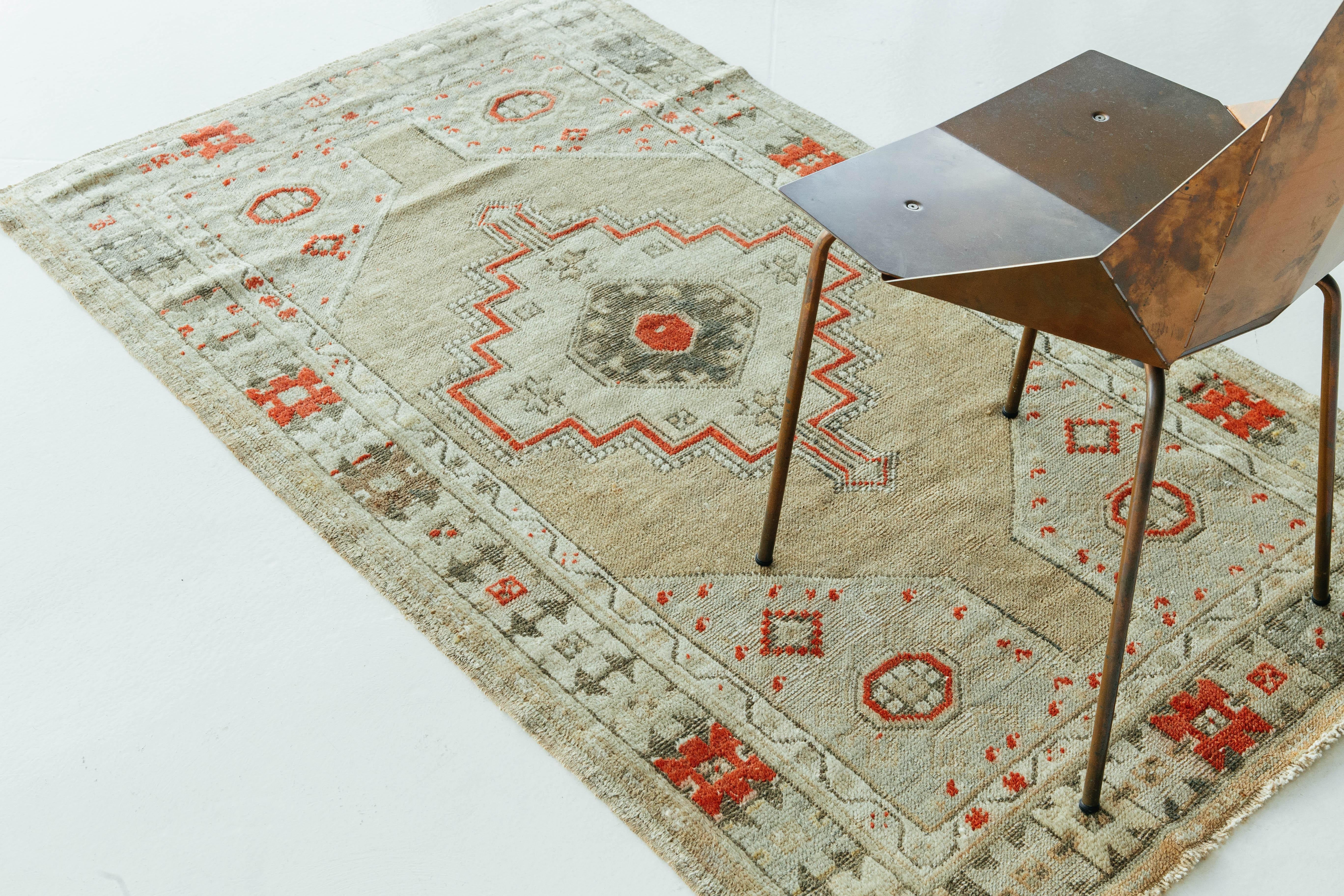 Antique Turkish Oushak Rug For Sale 3