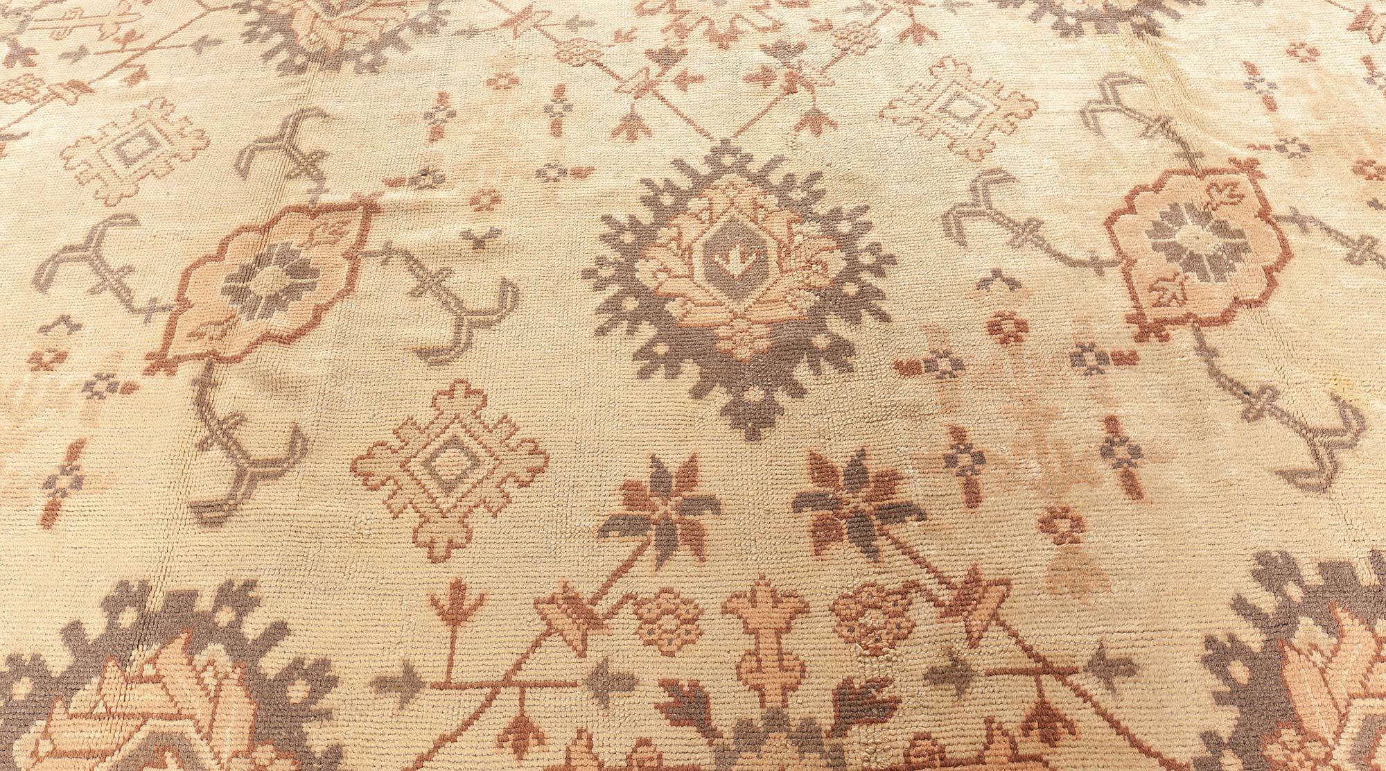 Antique Turkish Oushak rug
Size: 12'2