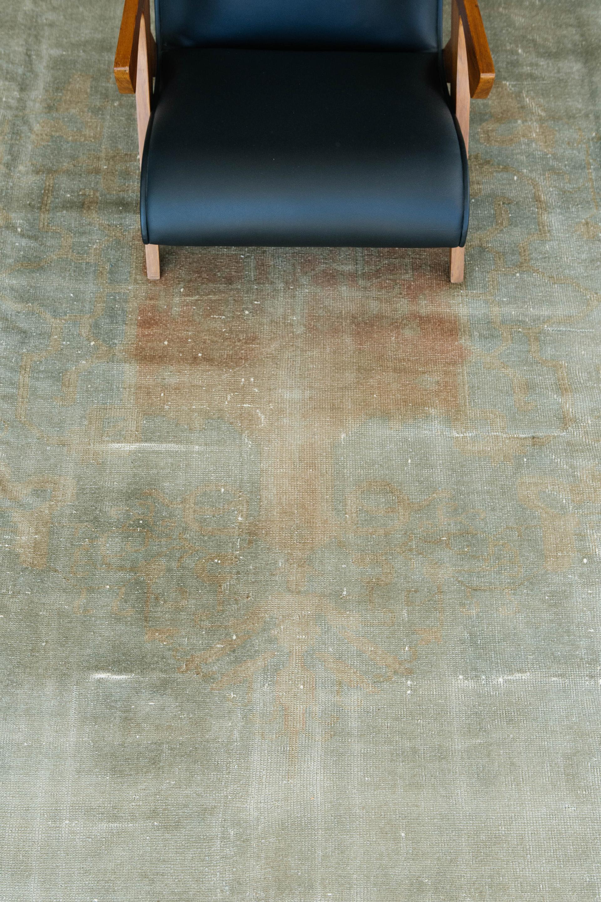20th Century Antique Turkish Oushak Rug