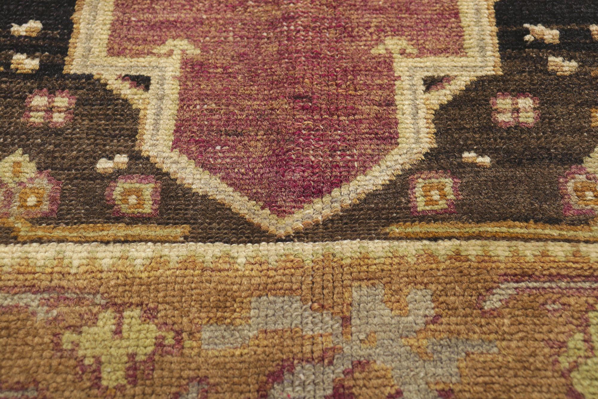 20th Century Antique Turkish Oushak Rug For Sale