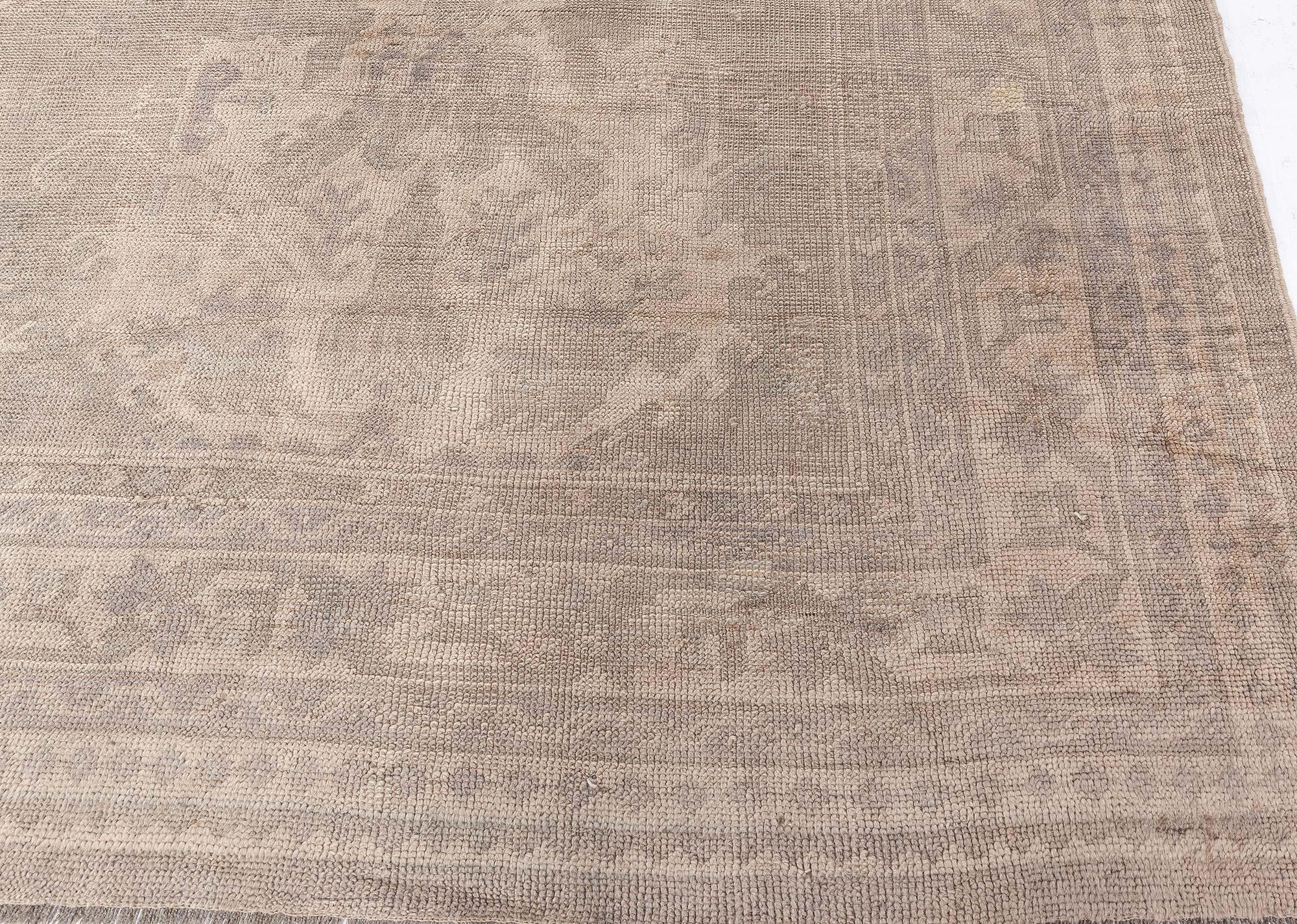 Doris Leslie Blau Alfombra turca antigua Oushak Lana en venta