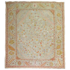 Antique Turkish Oushak Rug