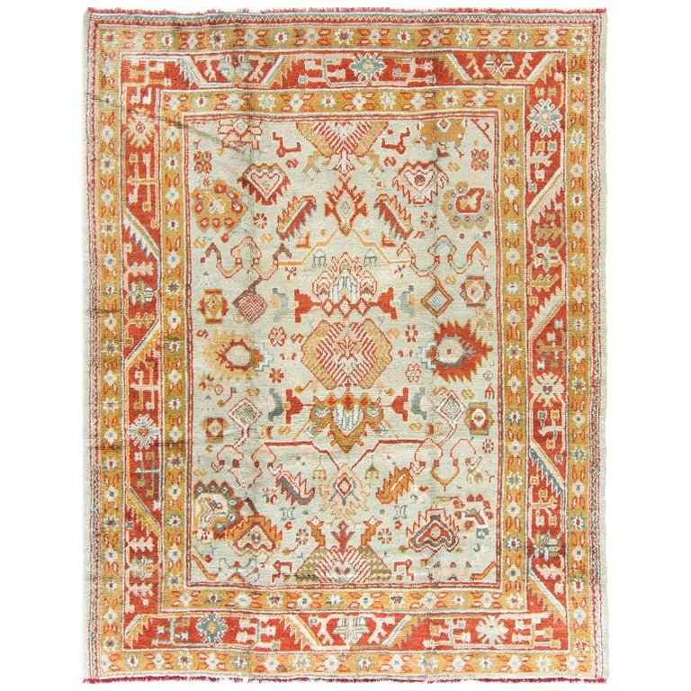Oushak Rug Patterns Antique Turkish Oushak Rug For Sale at 1stDibs