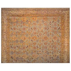 Antique Late 19th Century Turkish Oushak Carpet ( 17'6" x 19'6" - 533 x 594 )