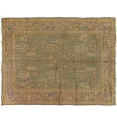 Antique Turkish Oushak Rug