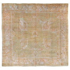 Antique Turkish Oushak Rug