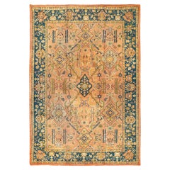 Ancien tapis turc Oushak en laine 11' X 16'