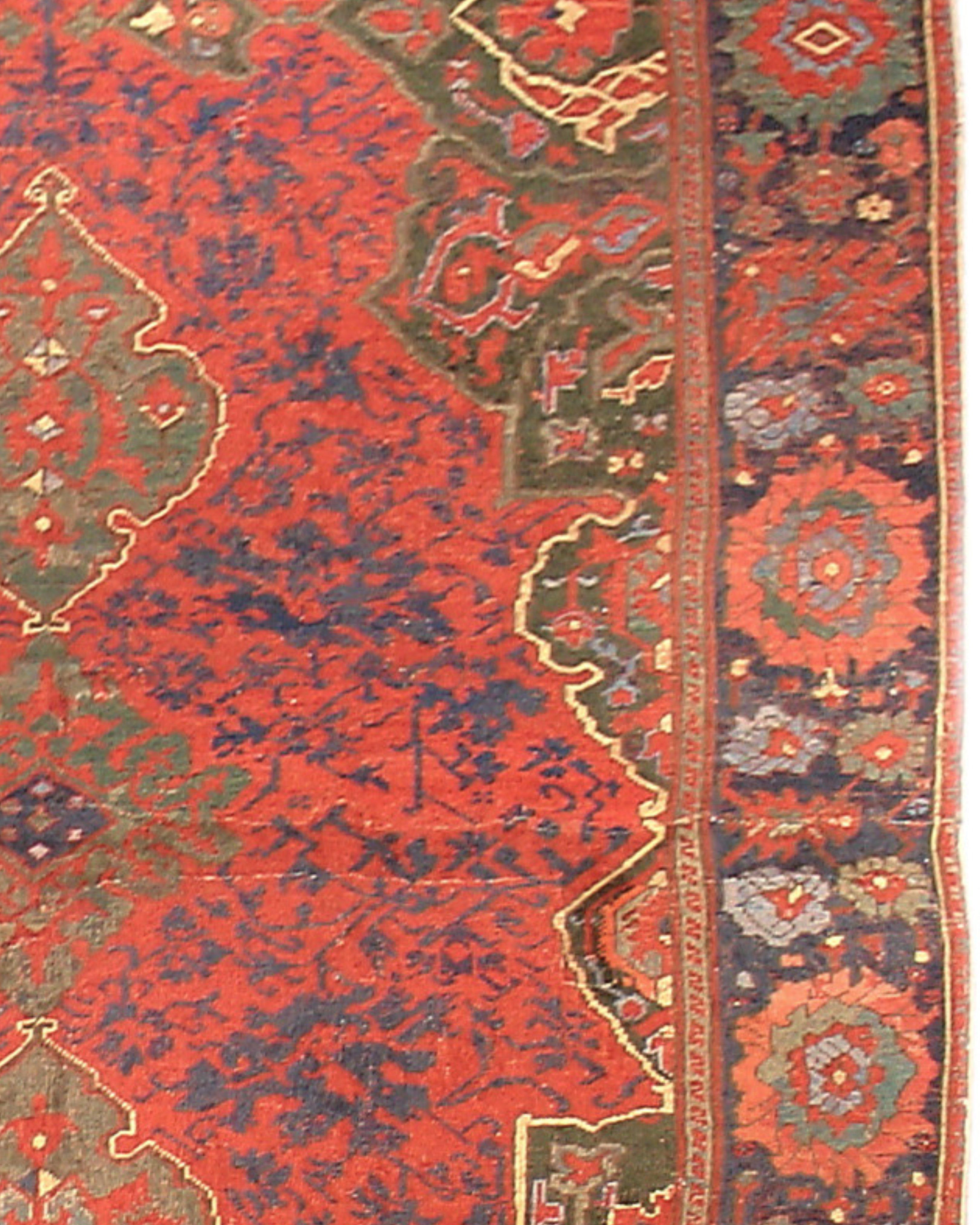 Antique Turkish Oushak Rug, Late 17th Century

Additional Information:
Dimensions: 6'4