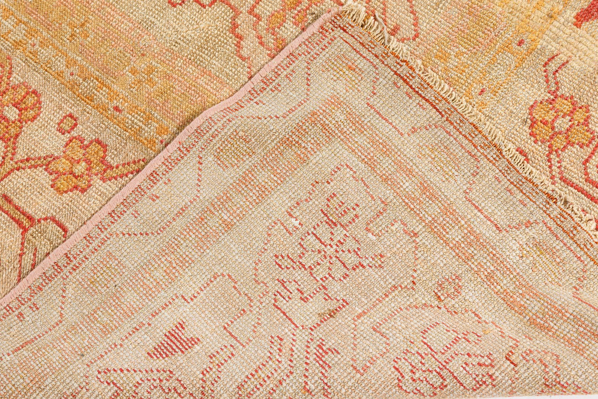 Doris Leslie Blau Antique Turkish Oushak Rug For Sale 2