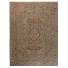 Authentic 19th Century Turkish Oushak Rug