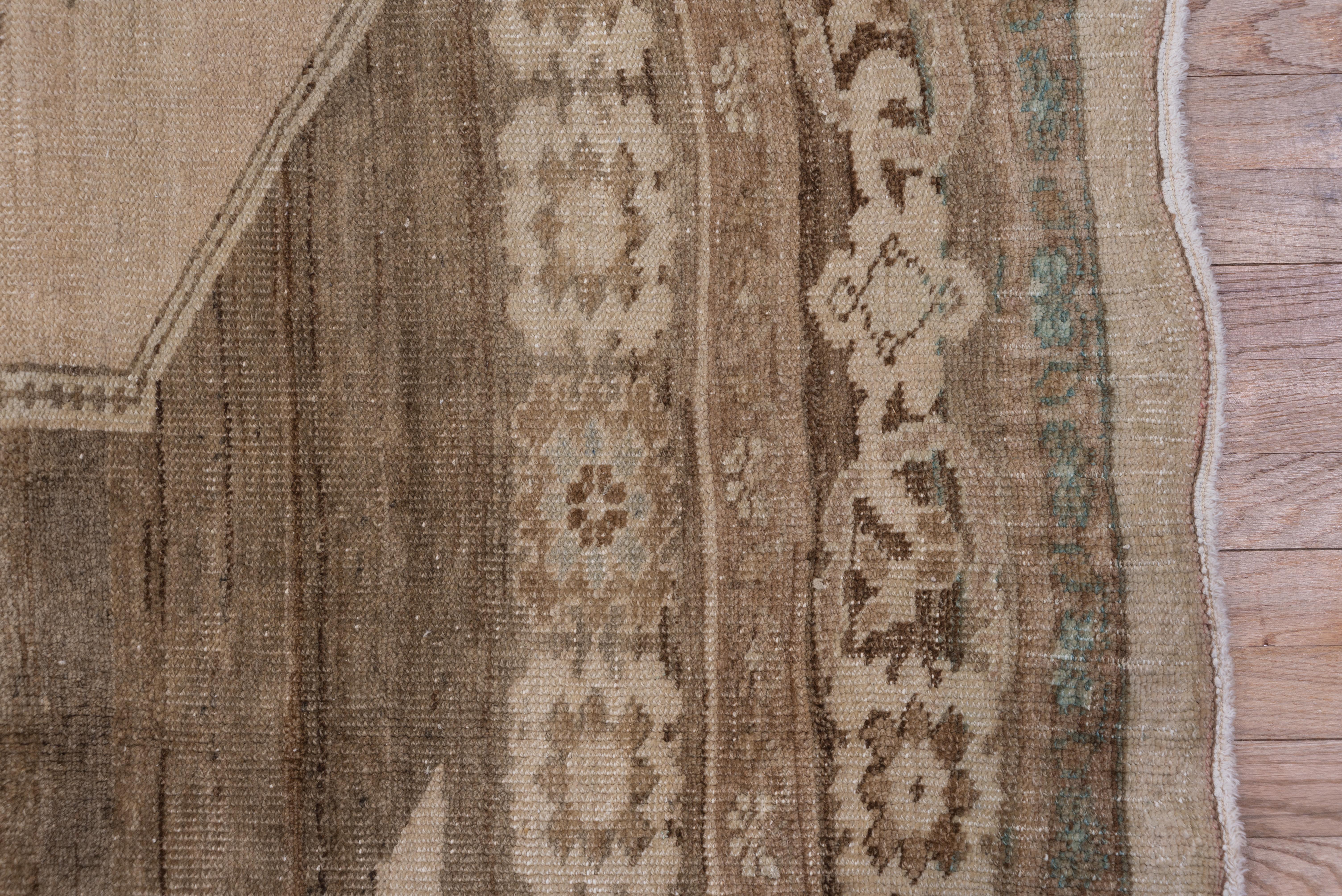 Antiker türkischer Oushak-Teppich, neutrale Palette, ca. 1930er Jahre im Angebot 2