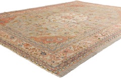 1910's Turkish Oushak Carpet with Modern Style