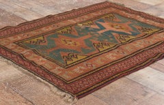 Antique Turkish Oushak Rug, Signed and Dated