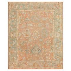 Tapis turc ancien d'Oushak Taille : 11 ft 7 in x 14 ft 7 in