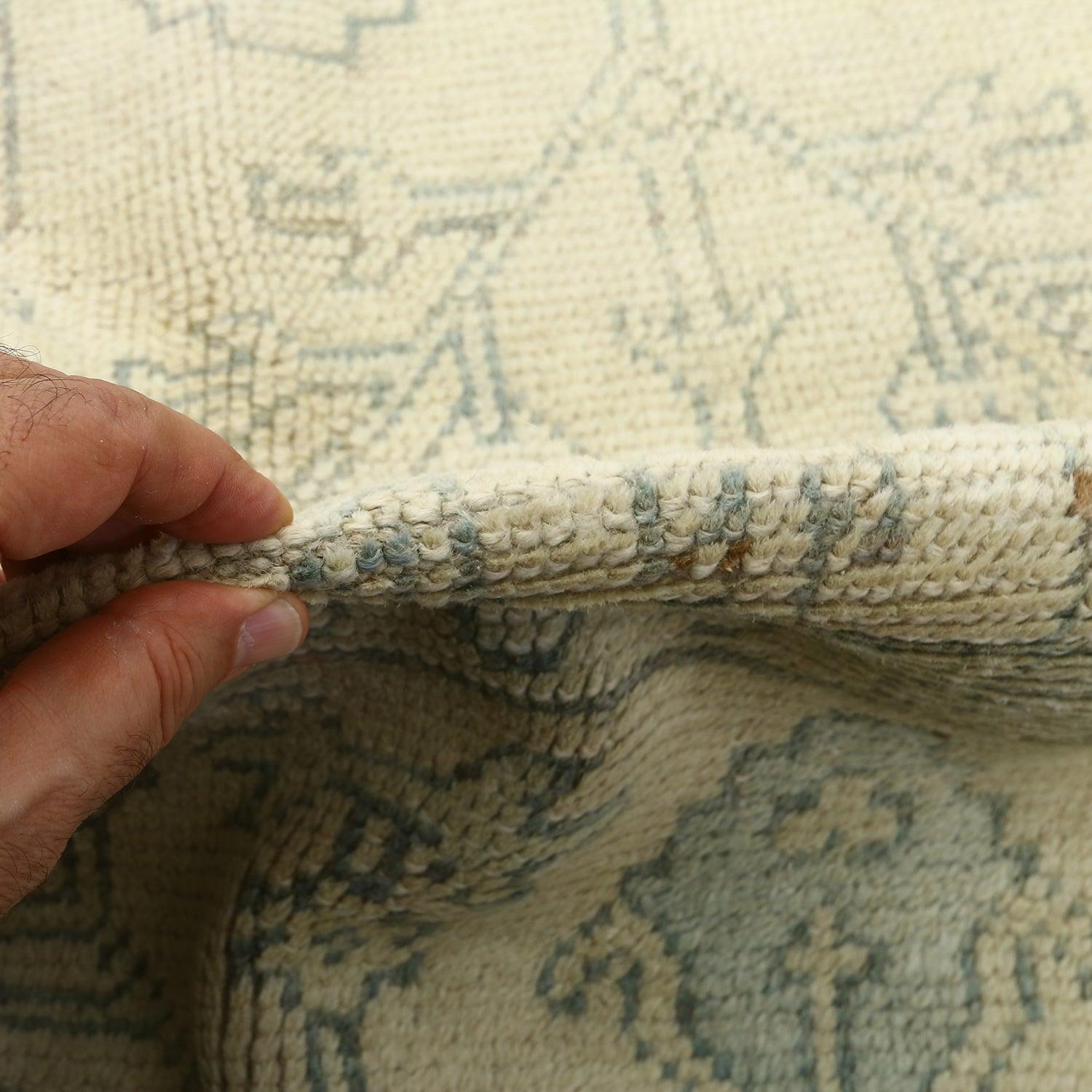 Antiker türkischer Oushak-Teppich - Größe: 11'7 X 9'2 (Handgeknüpft) im Angebot