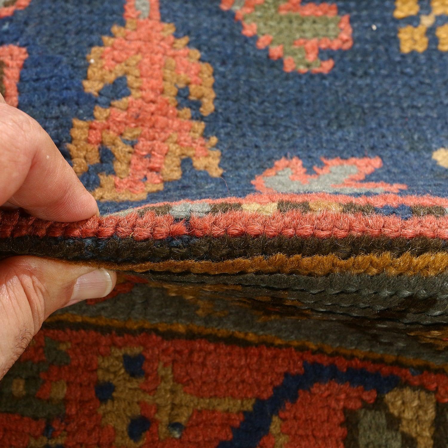 Noué à la main Tapis turc antique Oushak - Taille : 8'6x6'4 en vente