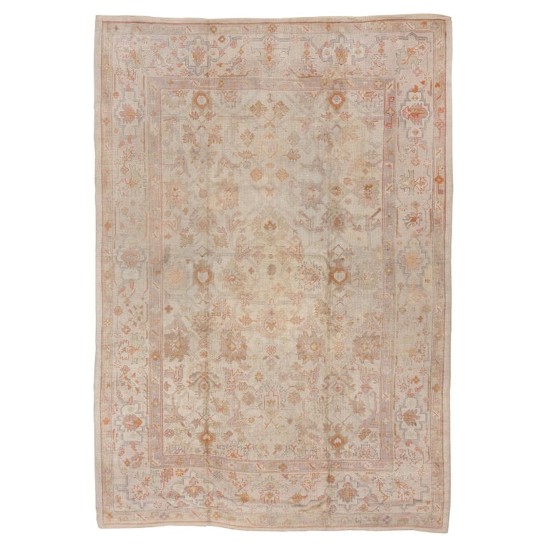 Turkish Oushak Rug, 1910s