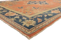 The Imperial Ember: A Late 19th Century Turkish Oushak of Anatolian Grandeur