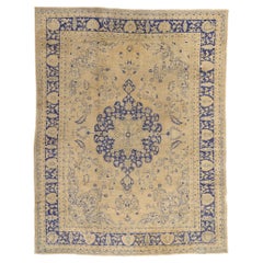 1920's Antique Turkish Oushak Rug with Traditional Style