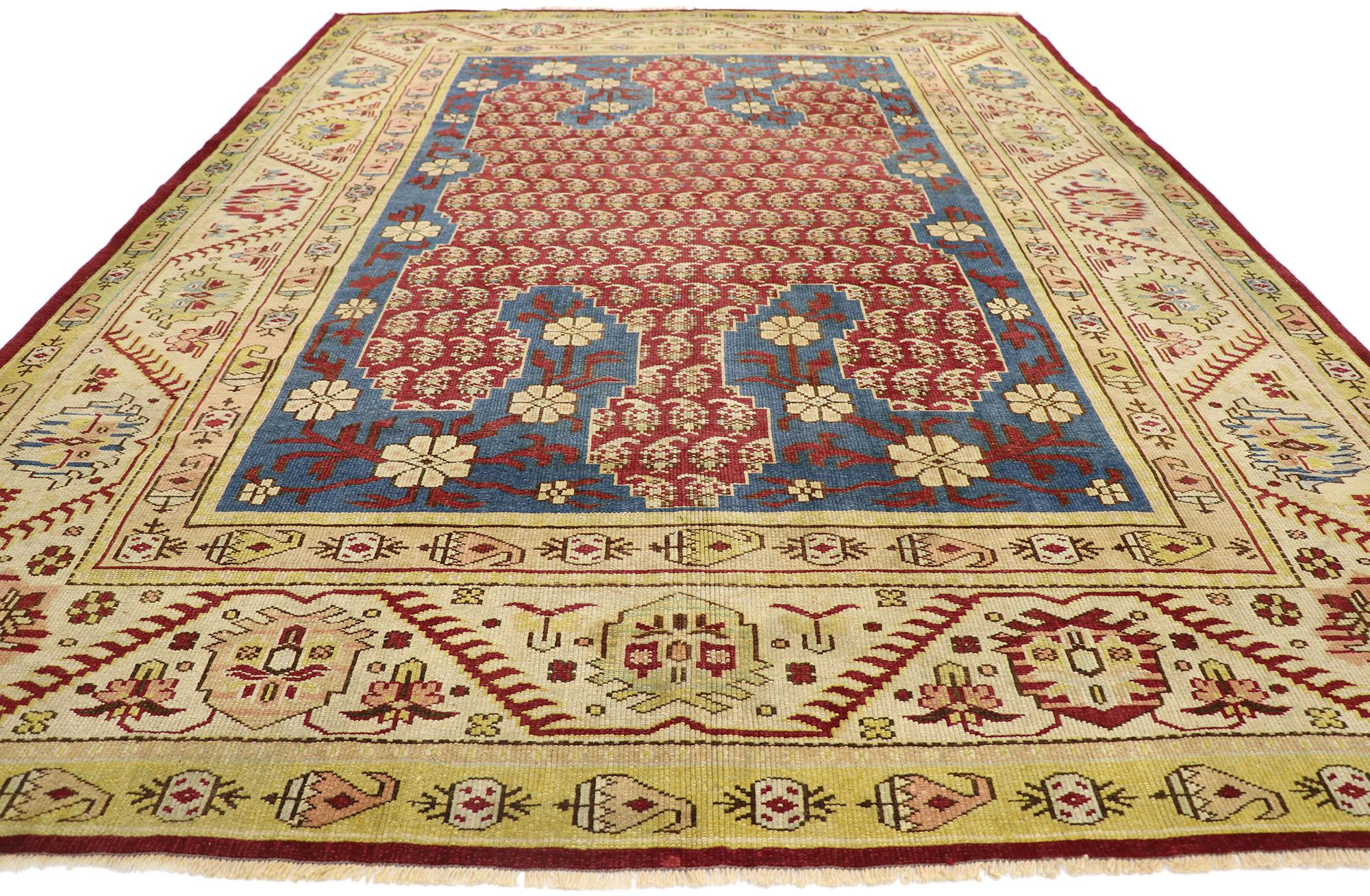 Antiker türkischer Oushak-Teppich, 09'05 x 12'11 (Türkisch) im Angebot