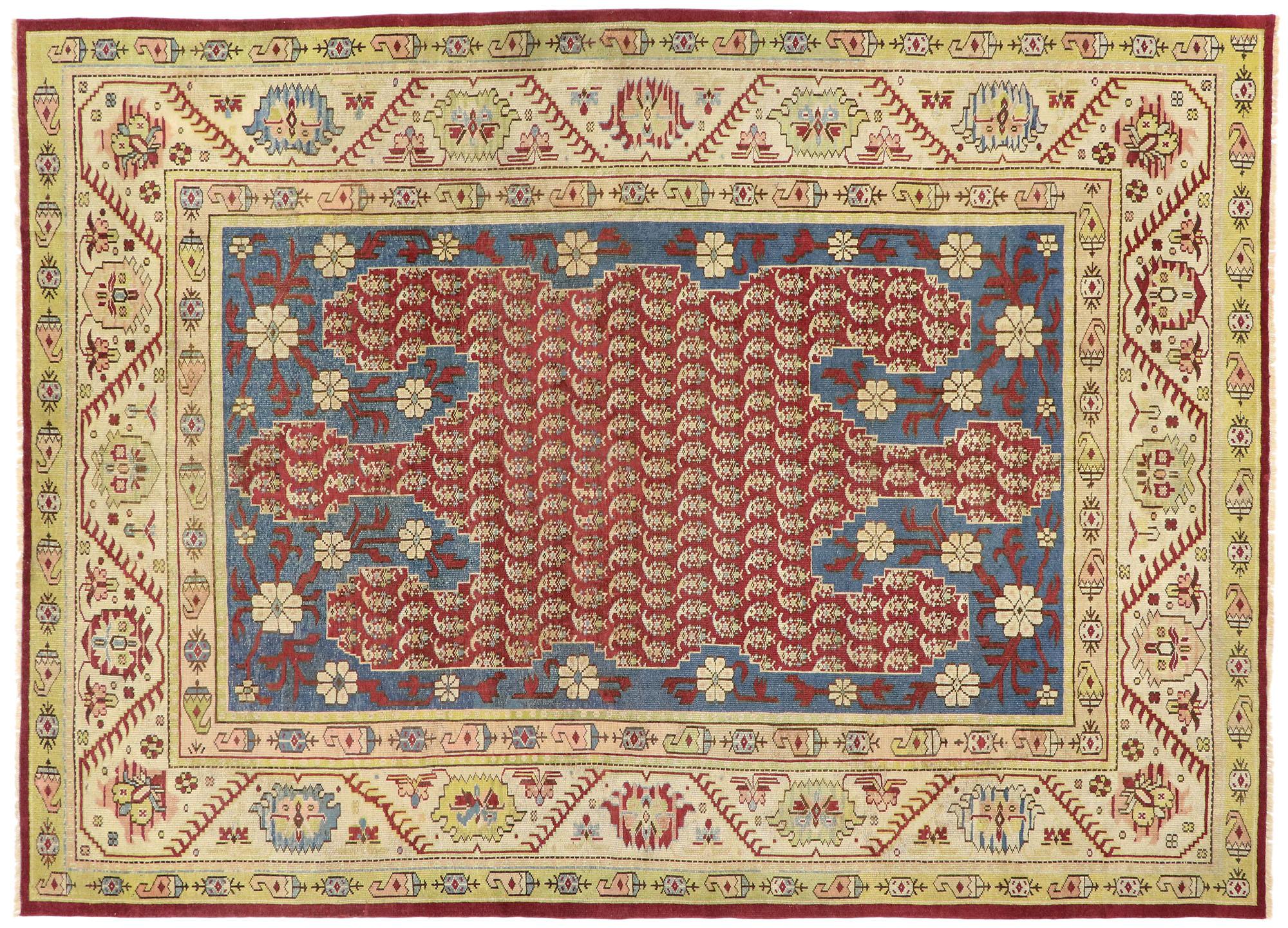 Antiker türkischer Oushak-Teppich, 09'05 x 12'11 im Angebot 2