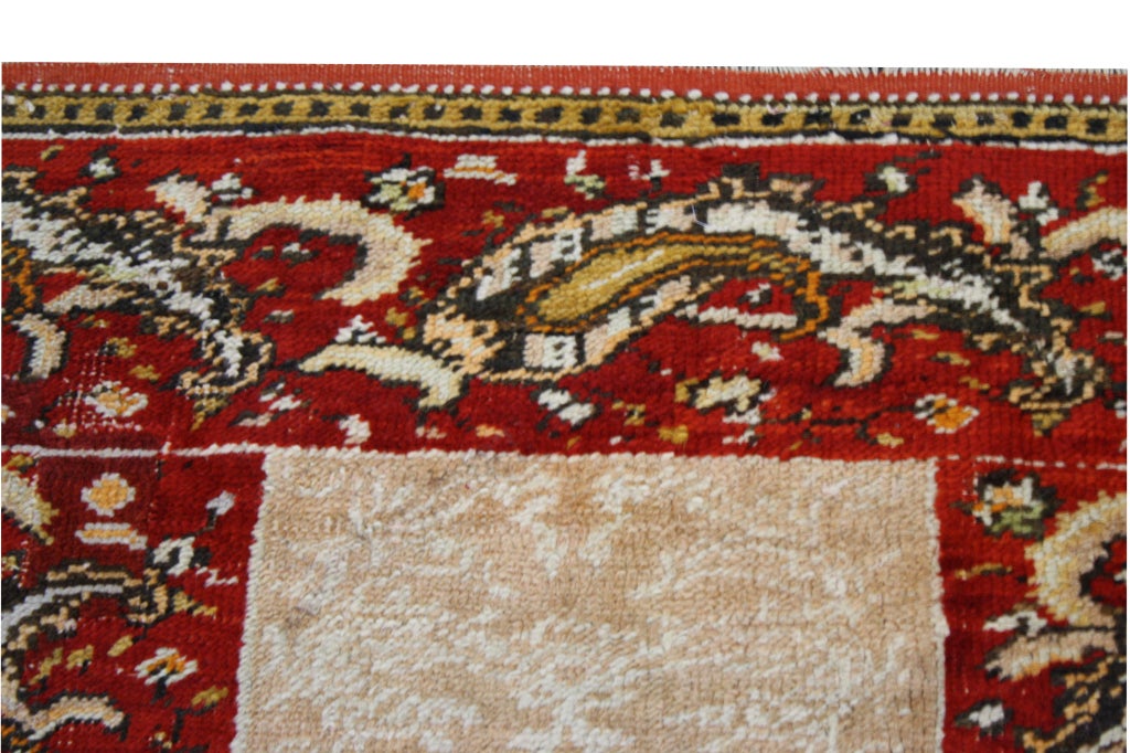 Ancien tapis turc Oushak,  L'Elegance Timeless rencontre le charme nostalgique en vente 4