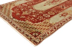 Antique Turkish Oushak Rug with Traditional Style