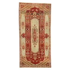 Antique Turkish Oushak Rug with Traditional Style