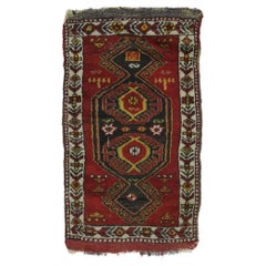 Vintage Turkish Oushak Rug with Tribal Style