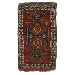 Retro Turkish Oushak Rug with Tribal Style