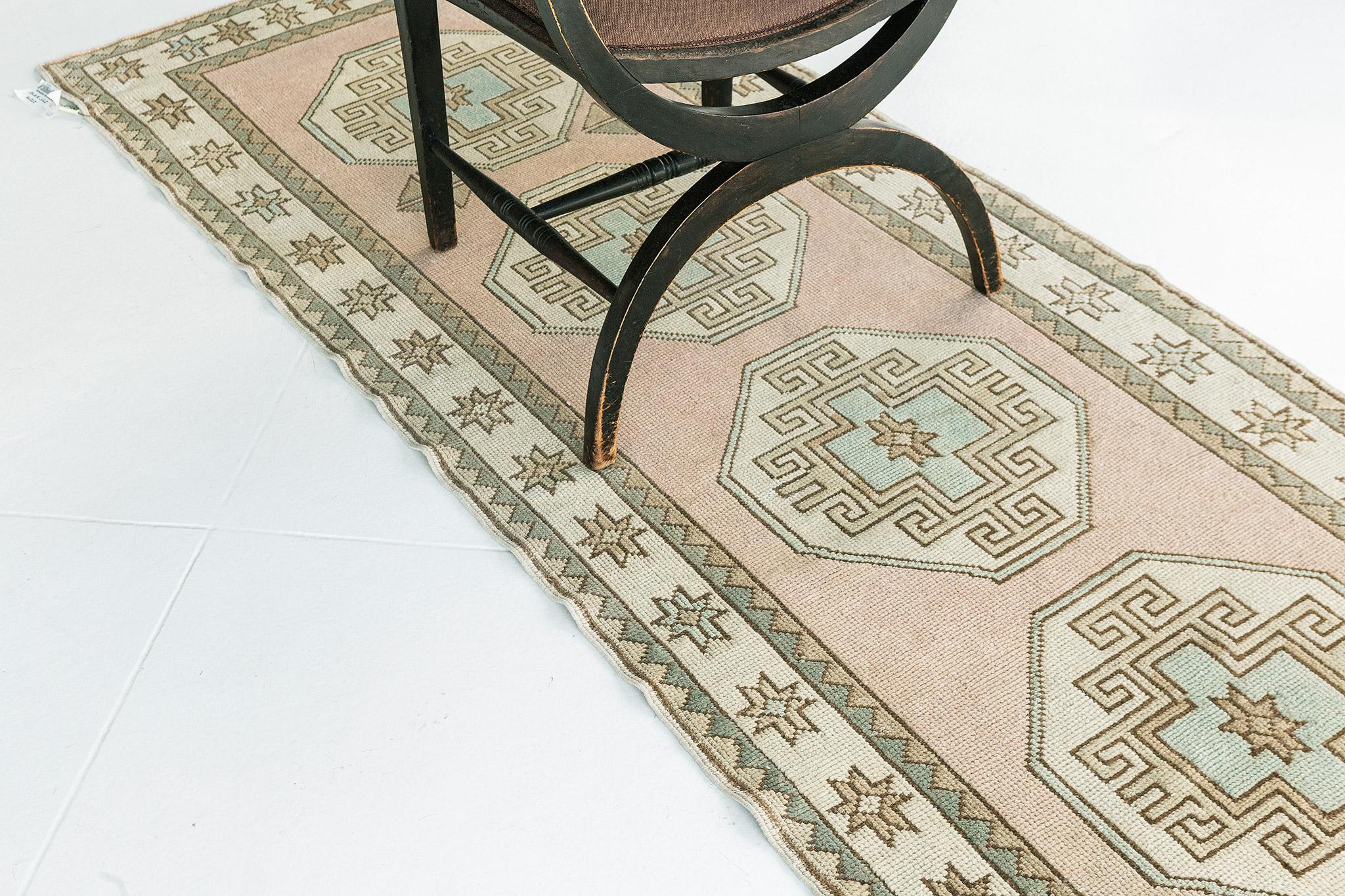 Early 20th Century Antique Turkish Oushak Runner For Sale