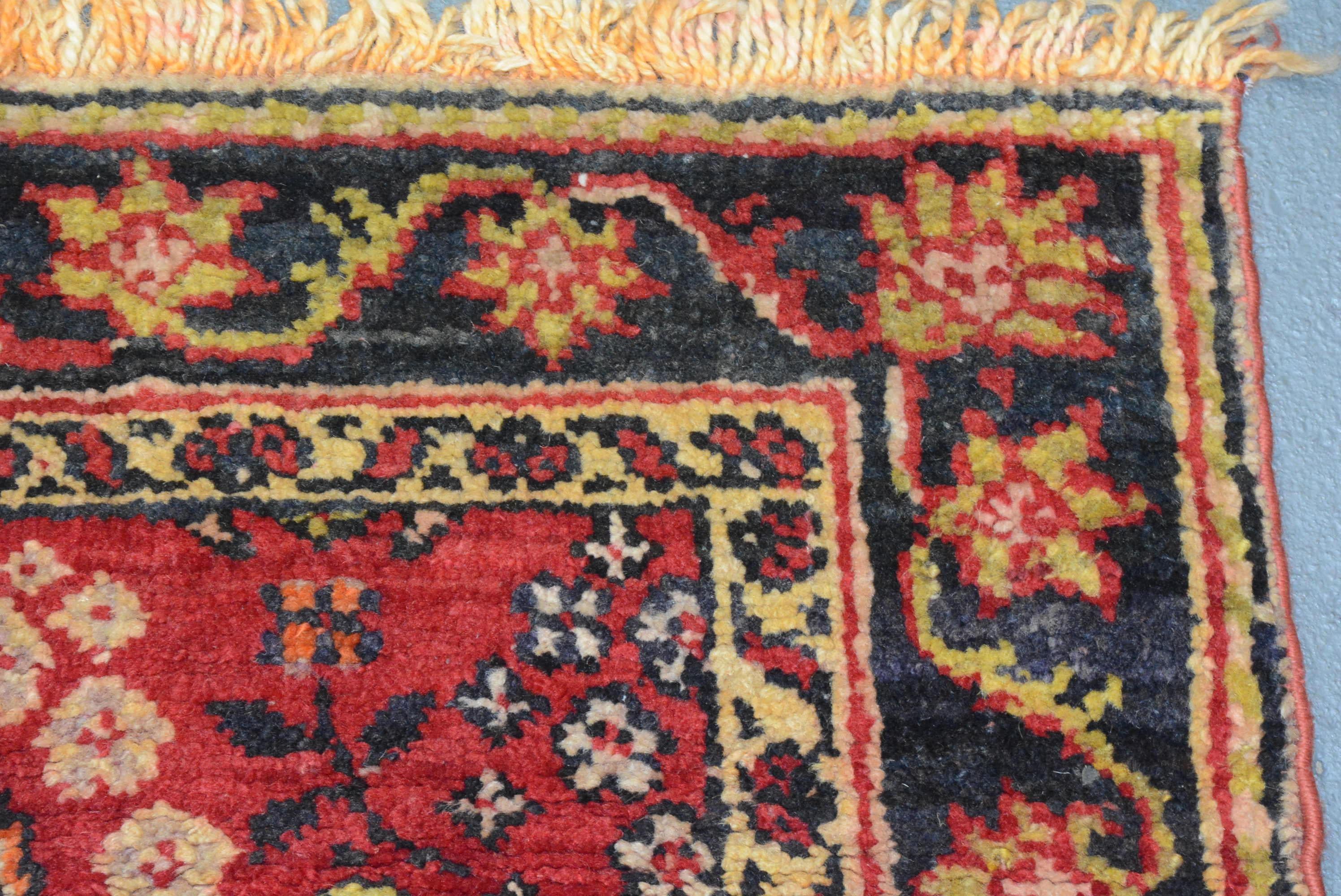 Antiker türkischer Oushak-Läufer (Wolle) im Angebot