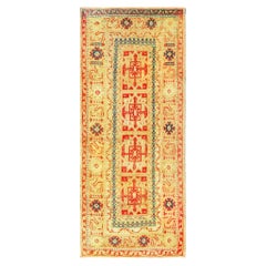 Antico runner turco Oushak. Dimensioni: 4 ft x 9 ft 6 in
