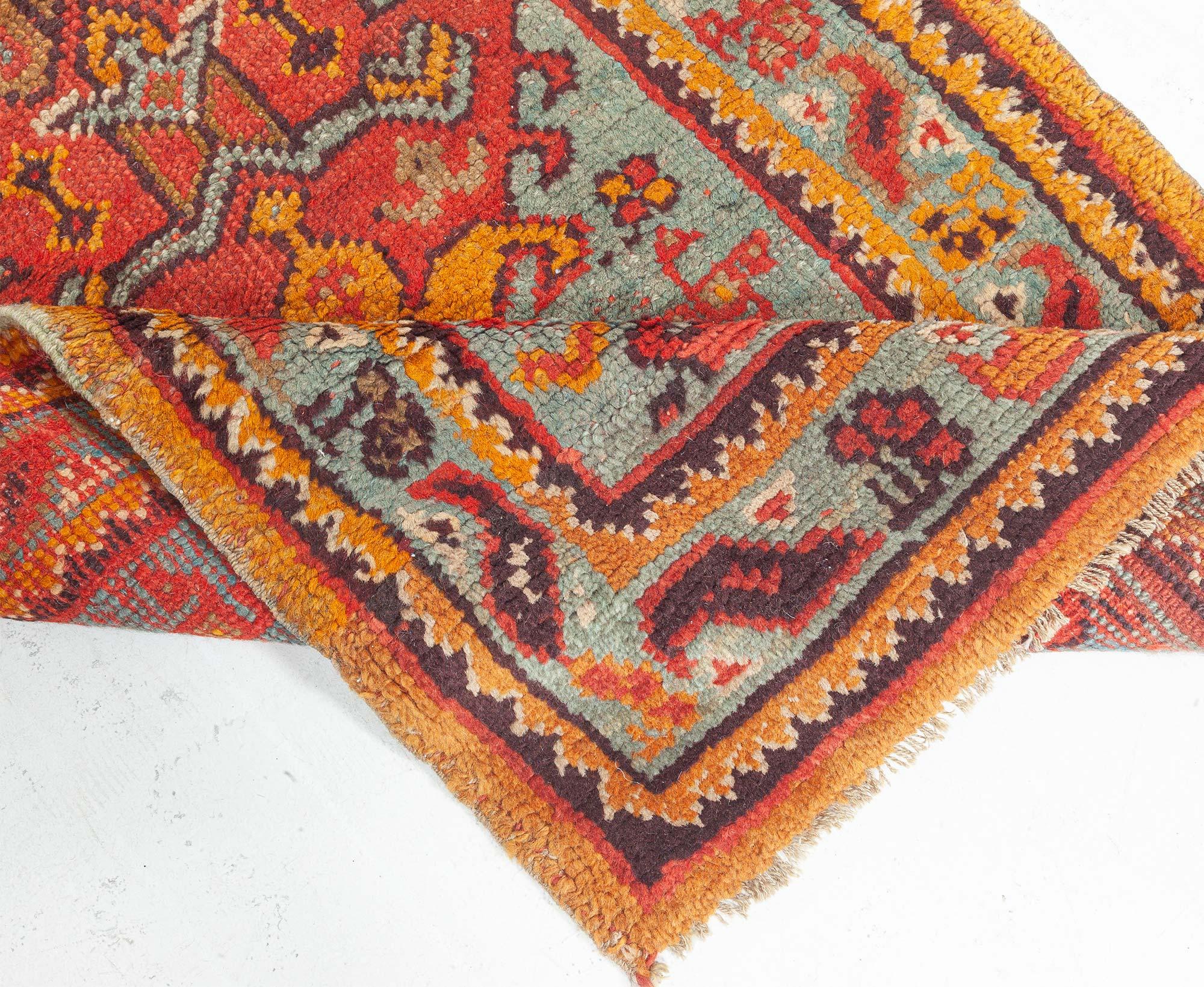 20th Century Antique Turkish Oushak Runner (Size Adjusted) For Sale