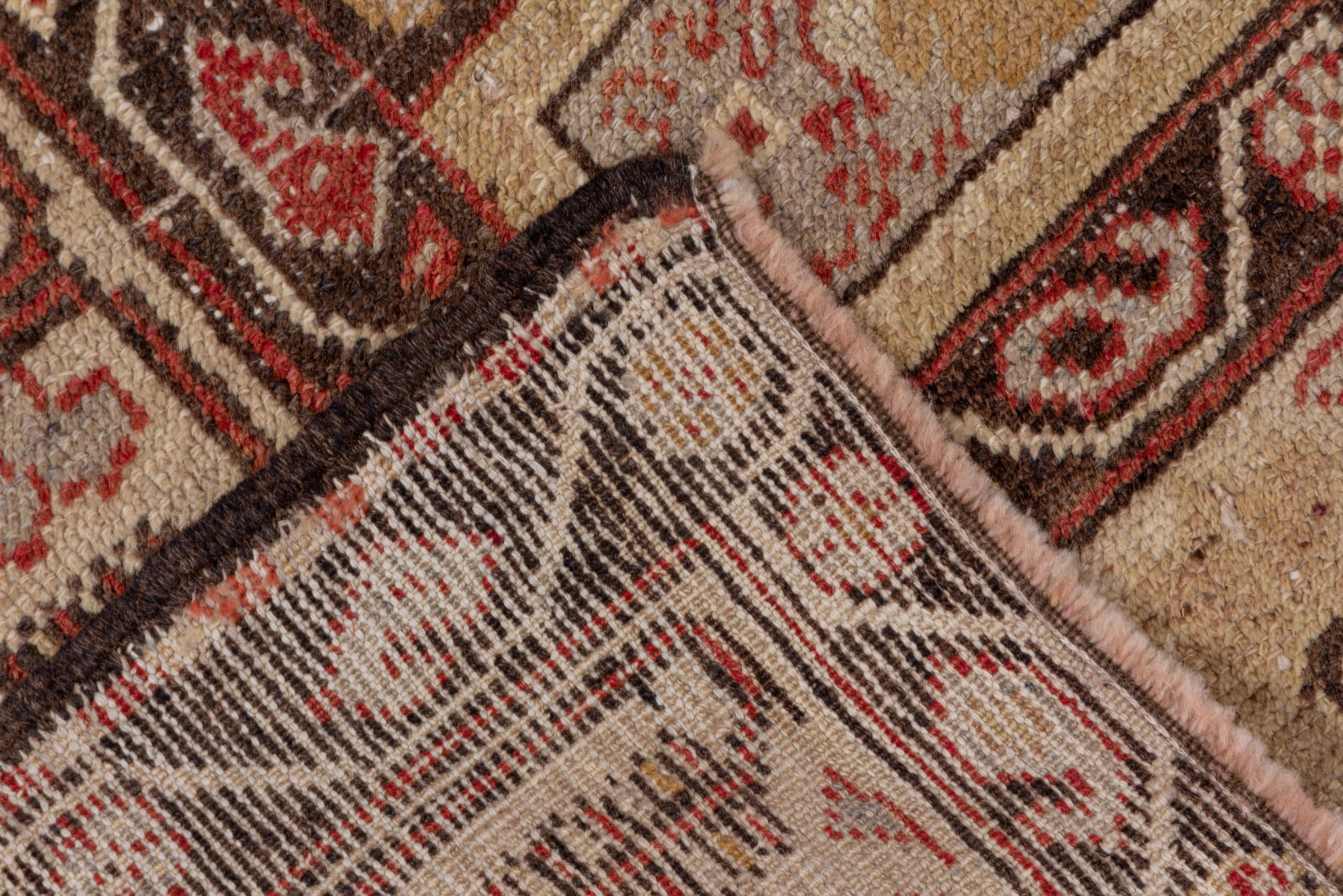 Early 20th Century Antique Turkish Oushak Scatter Rug, circa 1920s