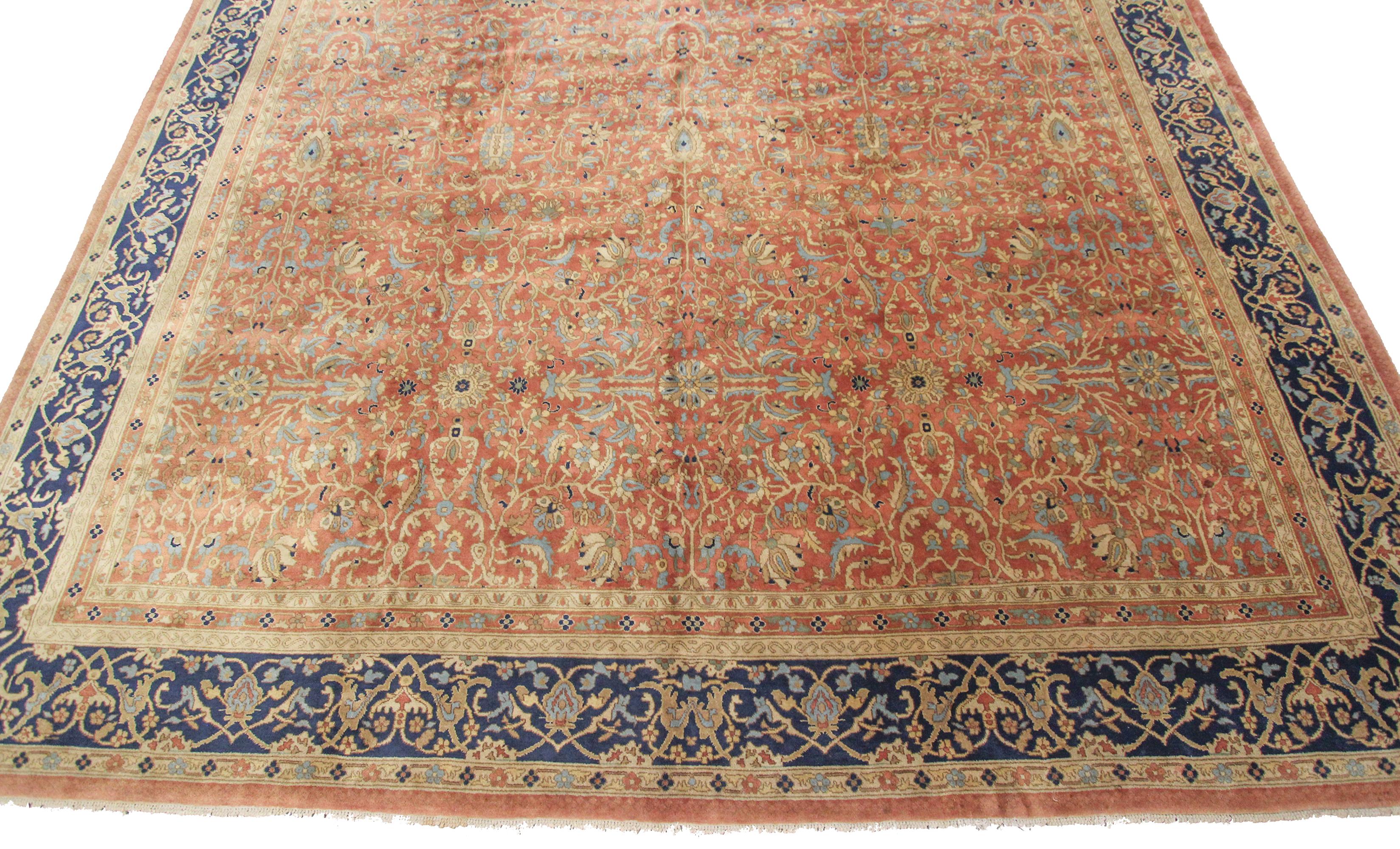 Antiker türkischer Oushak Sivas feiner geometrischer Overall-Teppich 11x16 1900 328cm x 457cm (Wolle) im Angebot