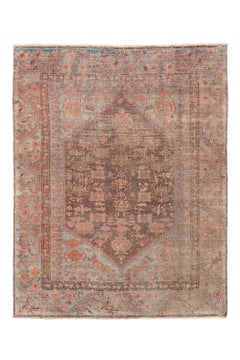 Antique Turkish Oushak with Central Medallion