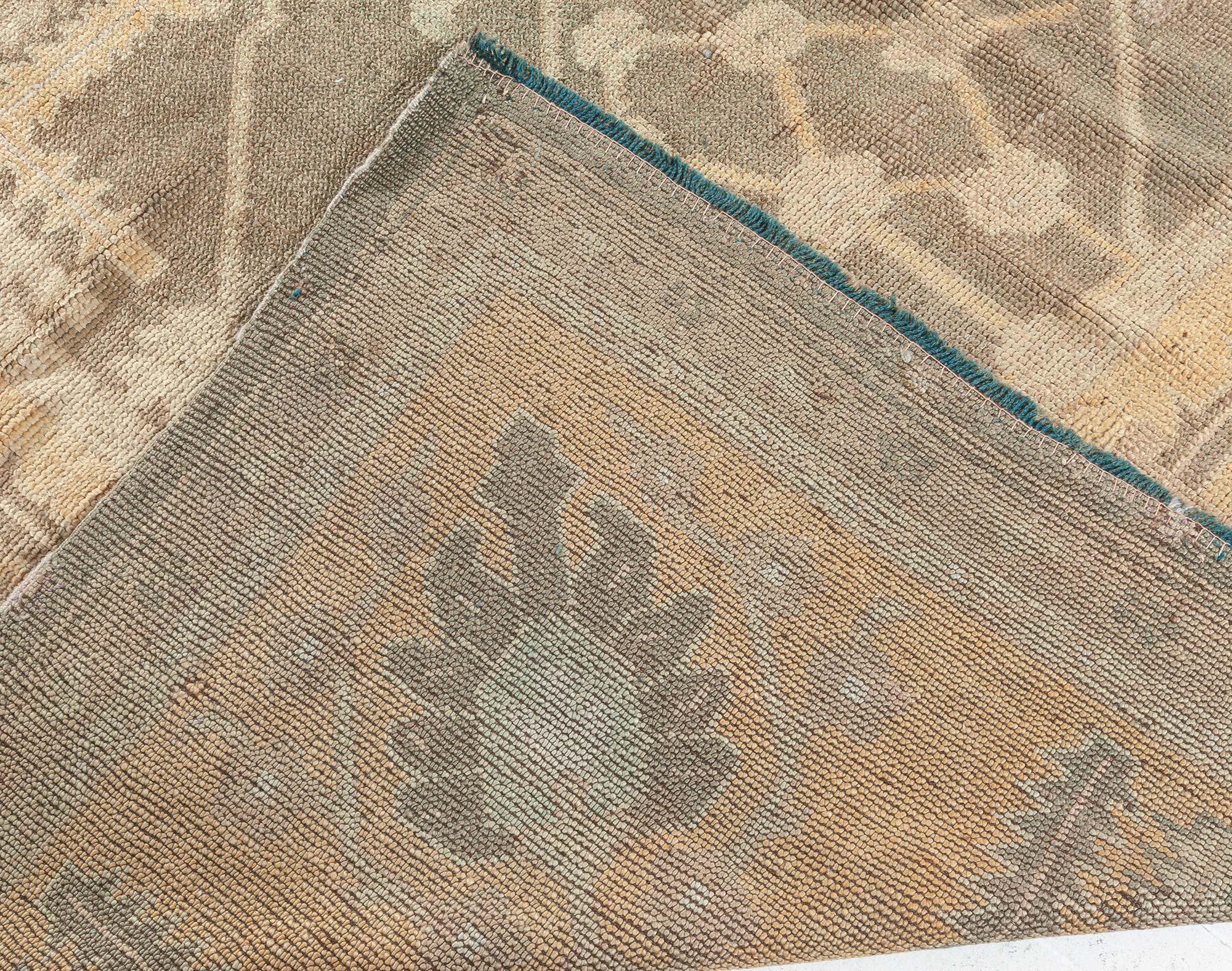 Ancien tapis turc Oushak en laine en vente 2