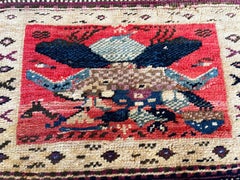 Antique  Turkish Oushak Yastik Anatolian Rug, Unusual