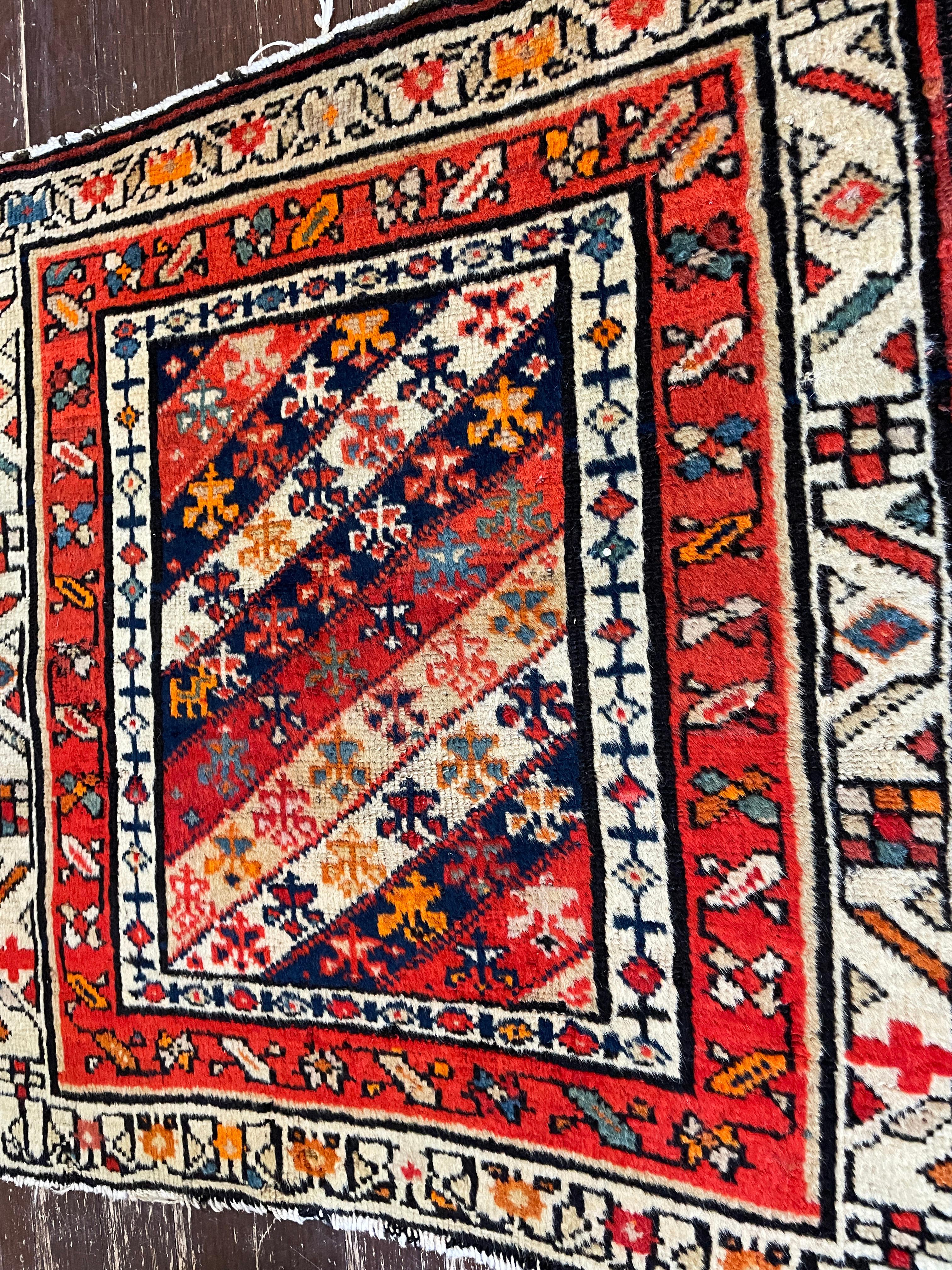 Antiguo  Alfombra turca Oushak Yastik Anatolia, Inusual Turco en venta