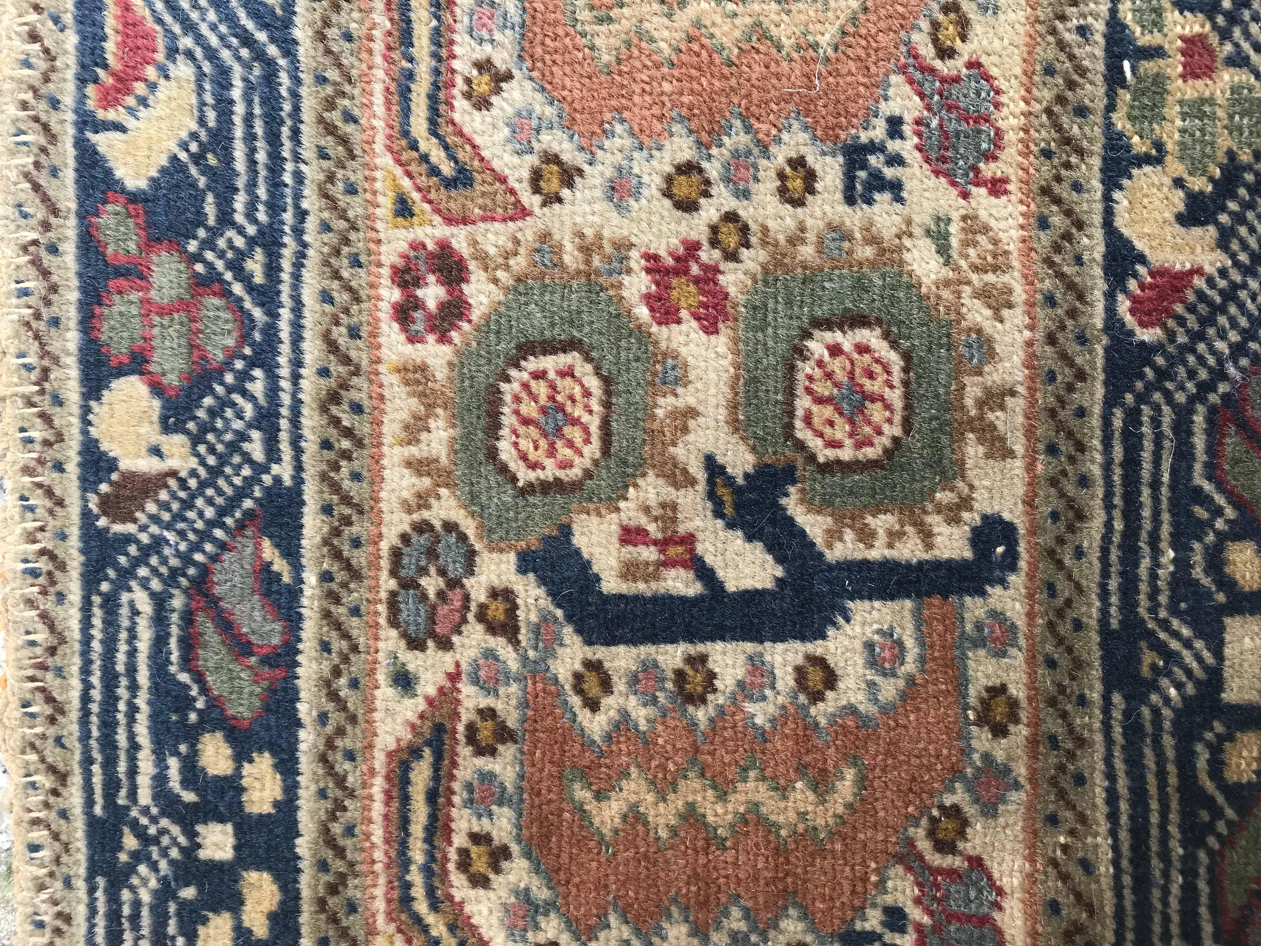 Wool Antique Turkish Panderma 19th Century Prayer Rug