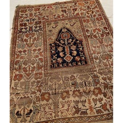 Antique Turkish Prayer Rug 4.6x3.3