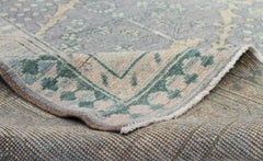 Antique Lavender & Green Turkish Oushak Recreation Rug - FREE SHIPPING