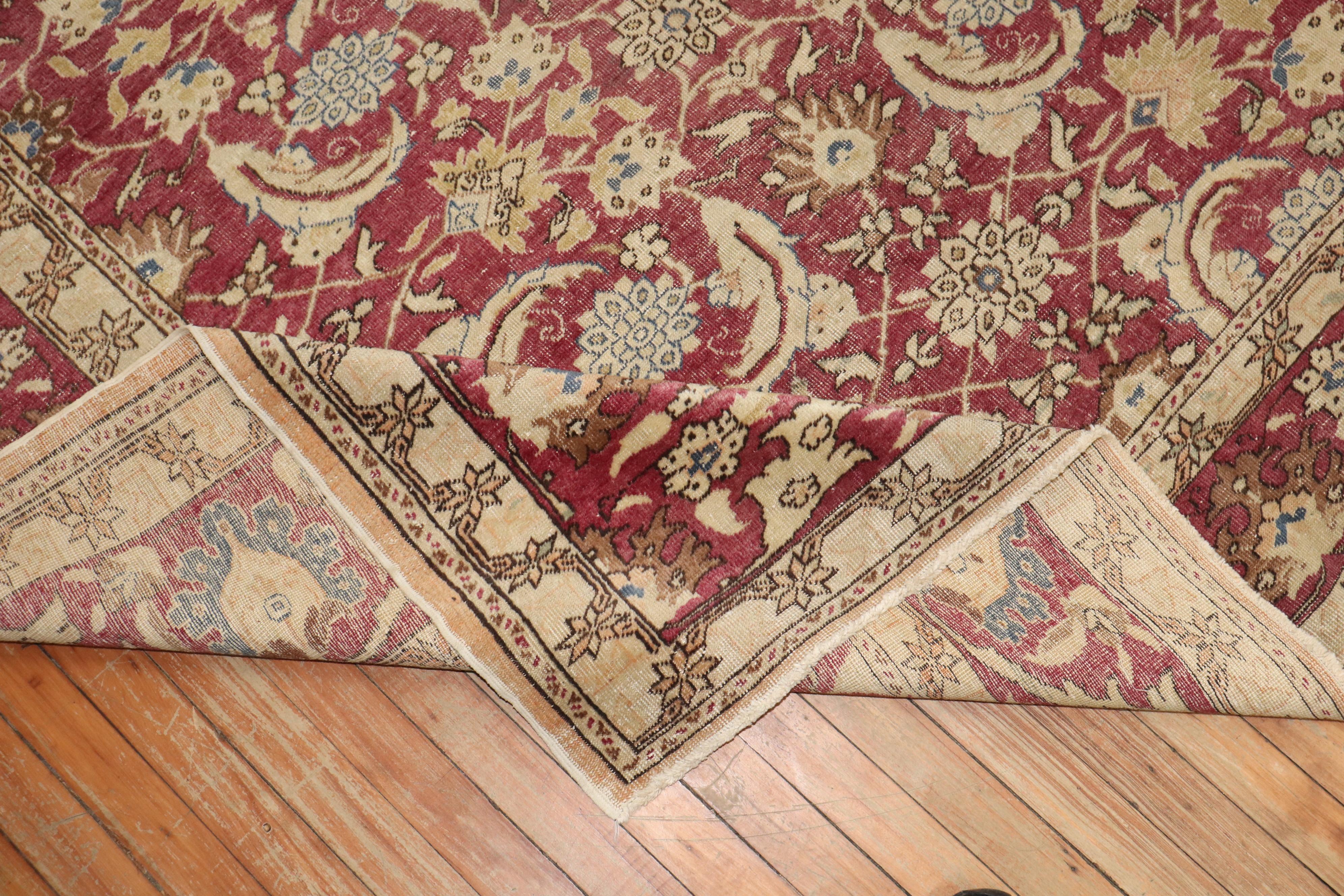 Zabihi Collection Vintage Turkish Room Carpet For Sale 3