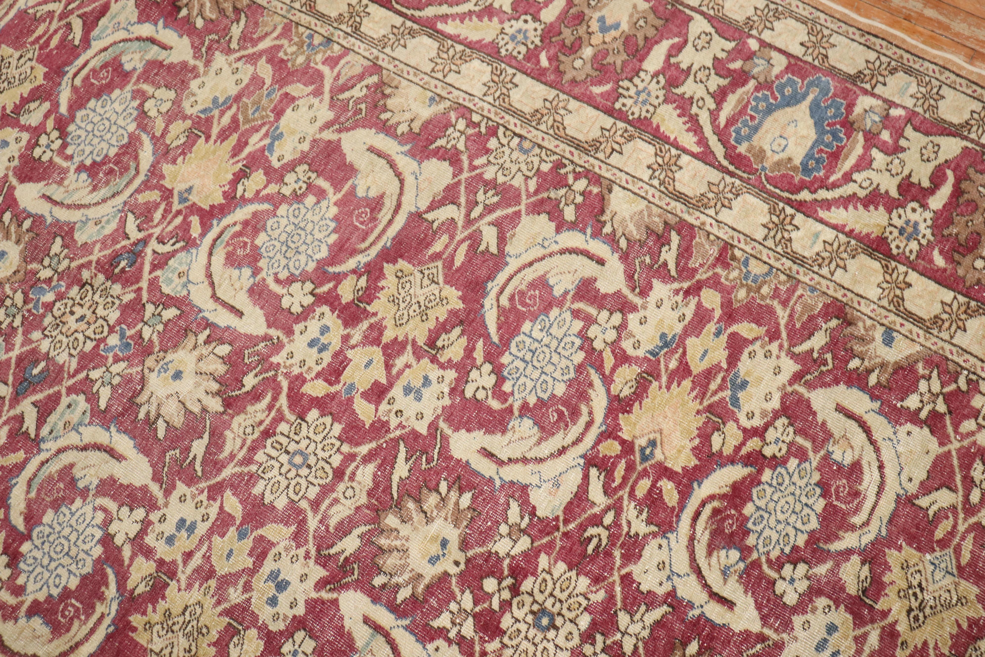 Zabihi Collection Vintage Turkish Room Carpet In Good Condition For Sale In New York, NY