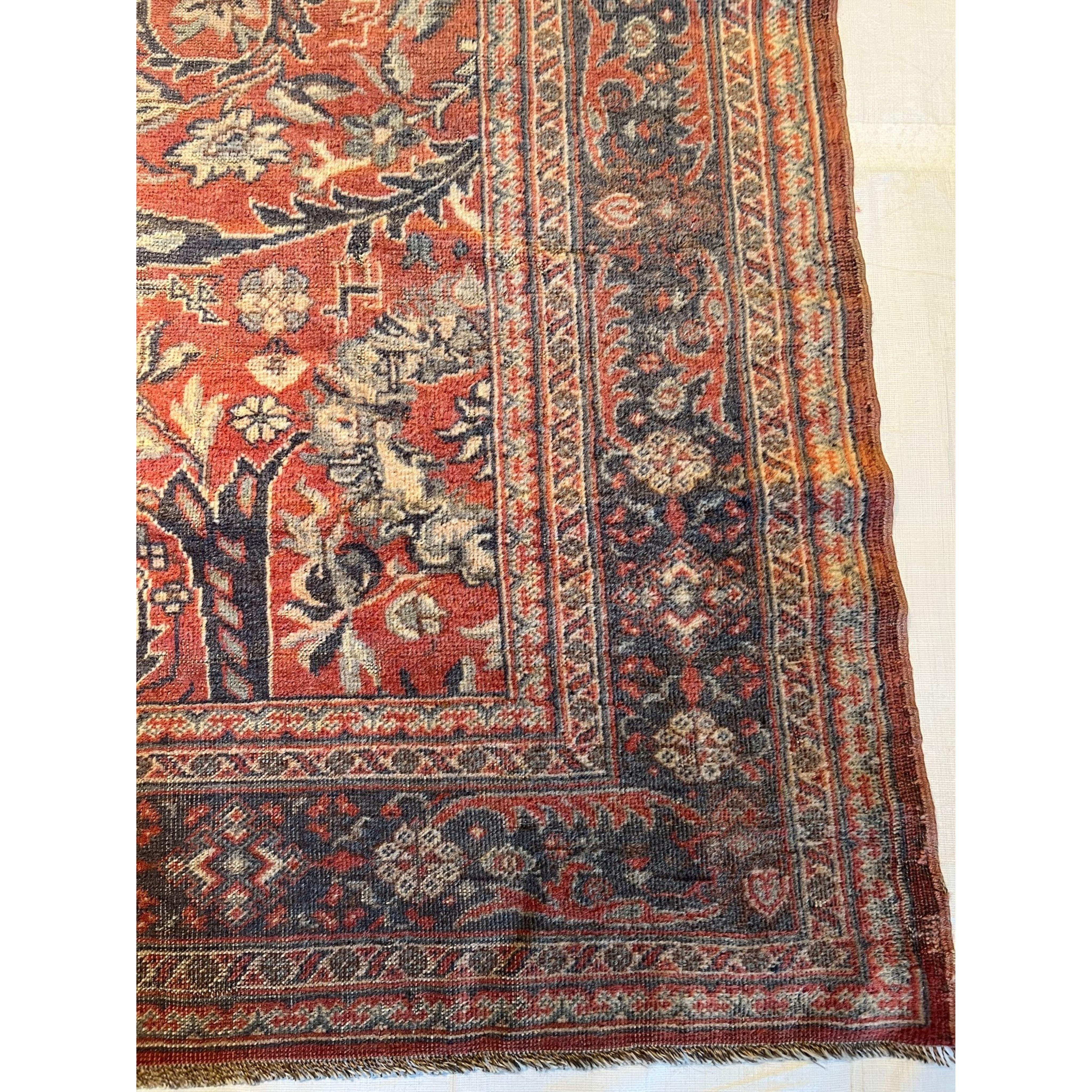 Other Antique Turkish Rug 10.0x6.6 For Sale