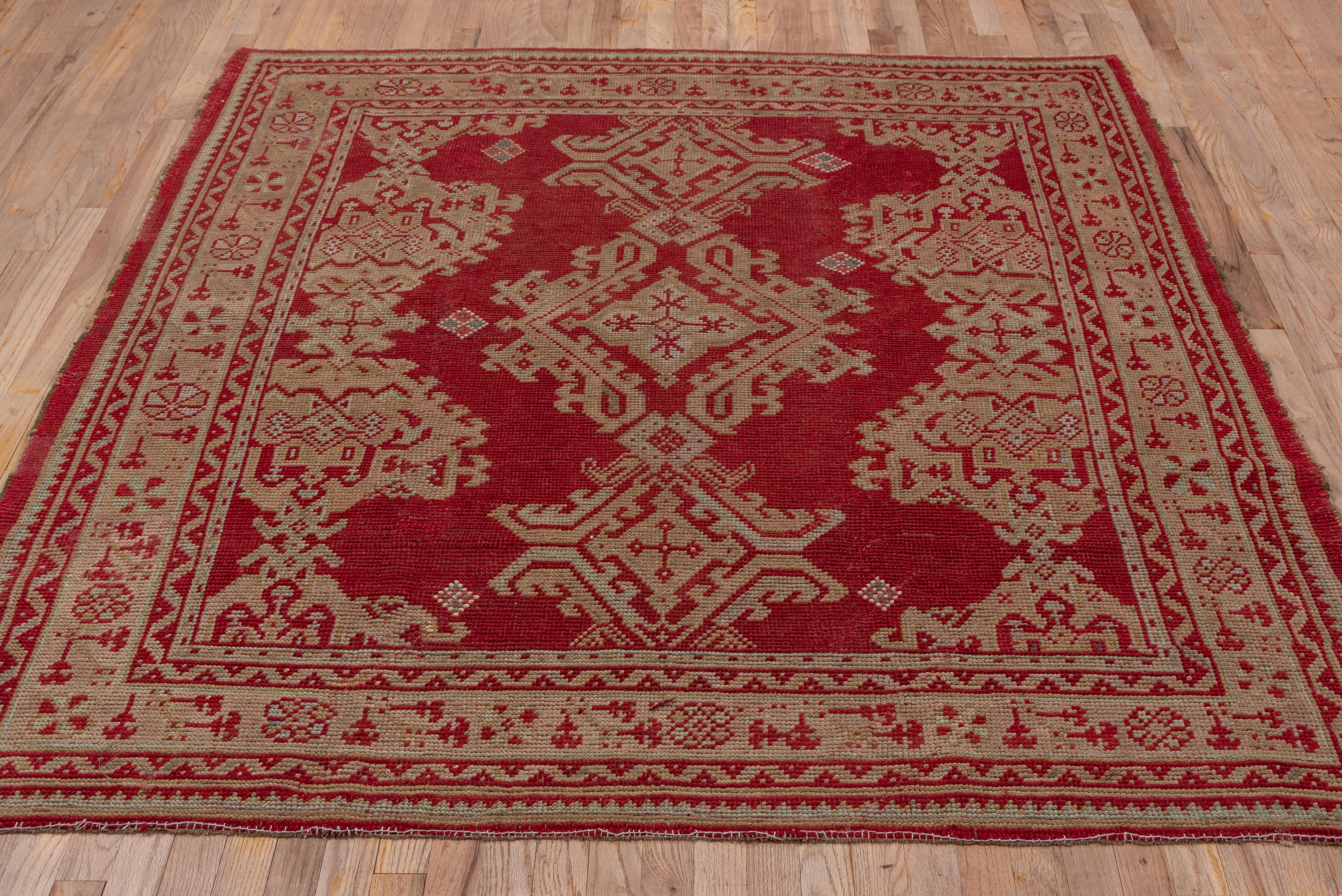 Wool Antique Turkish Rug 1950s For Sale