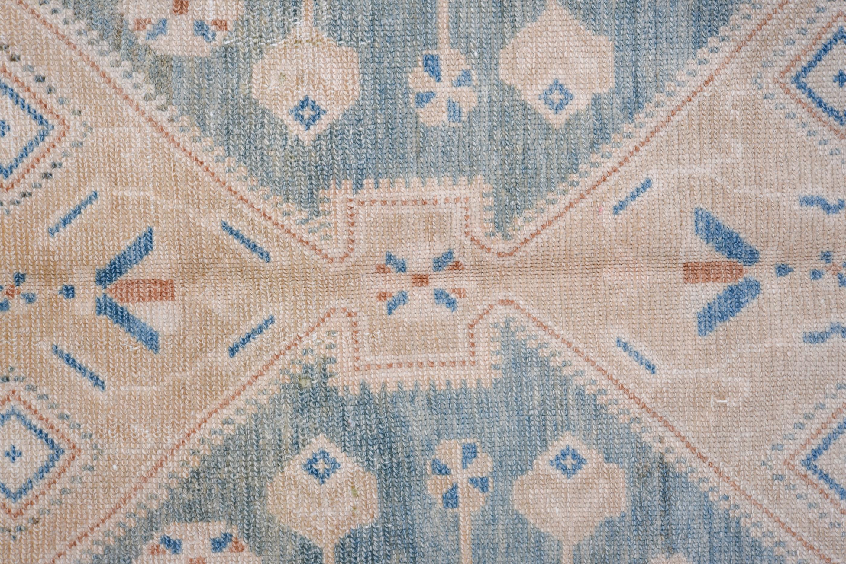 20th Century Antique Hamadan with Geometric Patterns Double Square Medallion 1940s For Sale