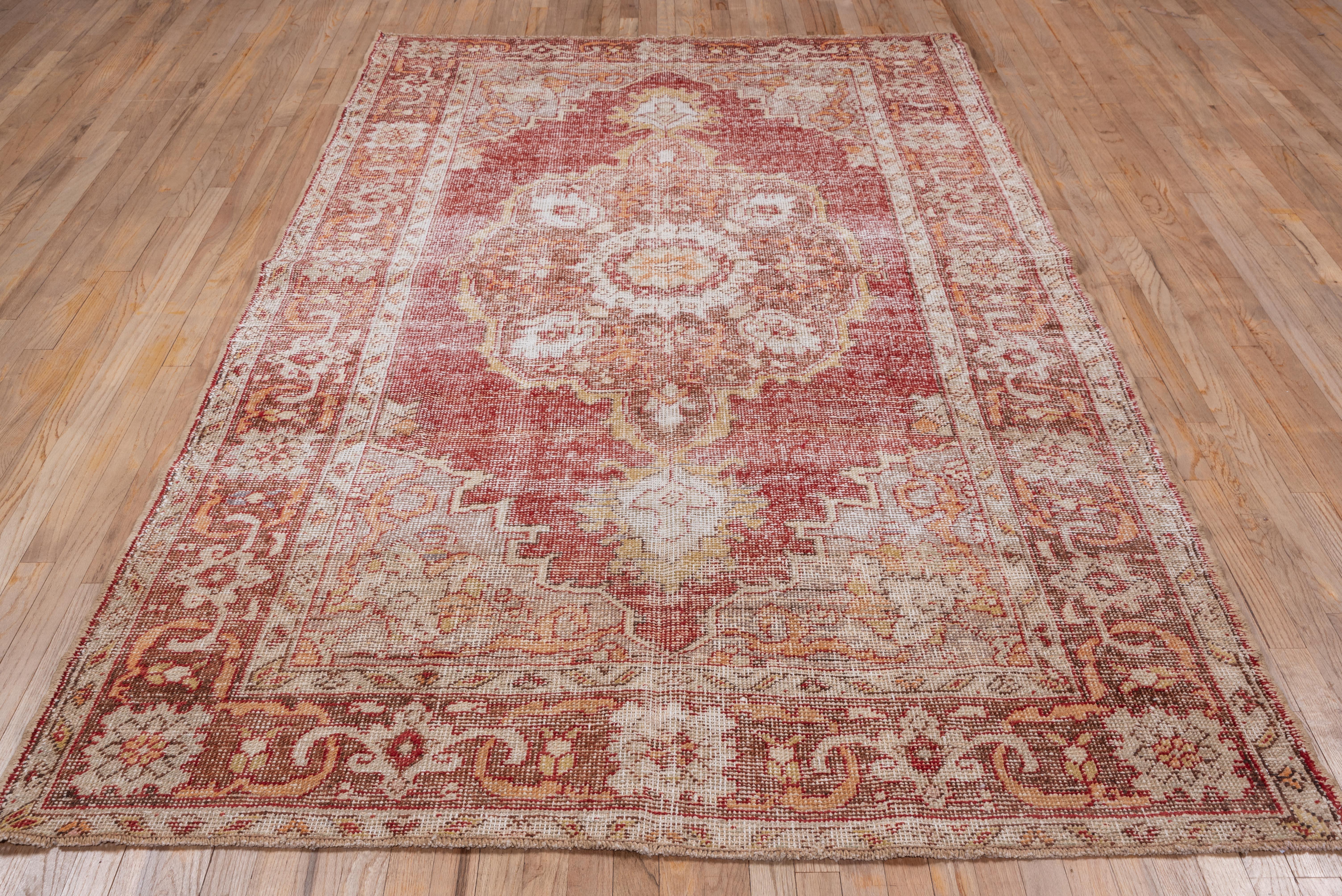 Antique Turkish Oushak Rug For Sale 3